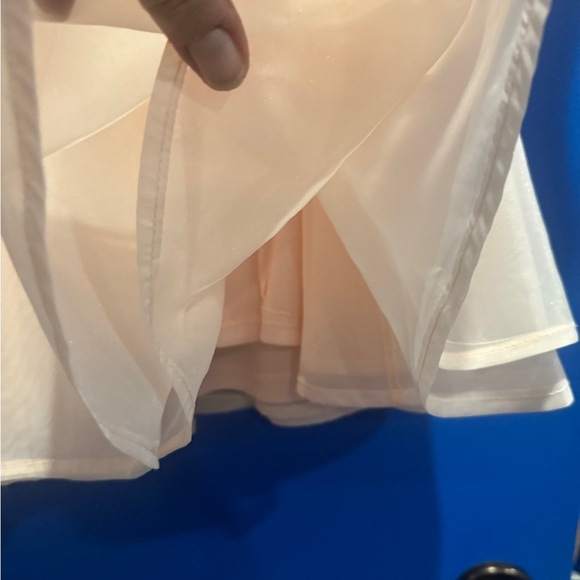 Elegant Peach baby doll  mini dress - Picture 5 of 13